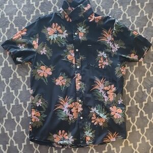 Volcom Black Floral Men's Casual Shirt